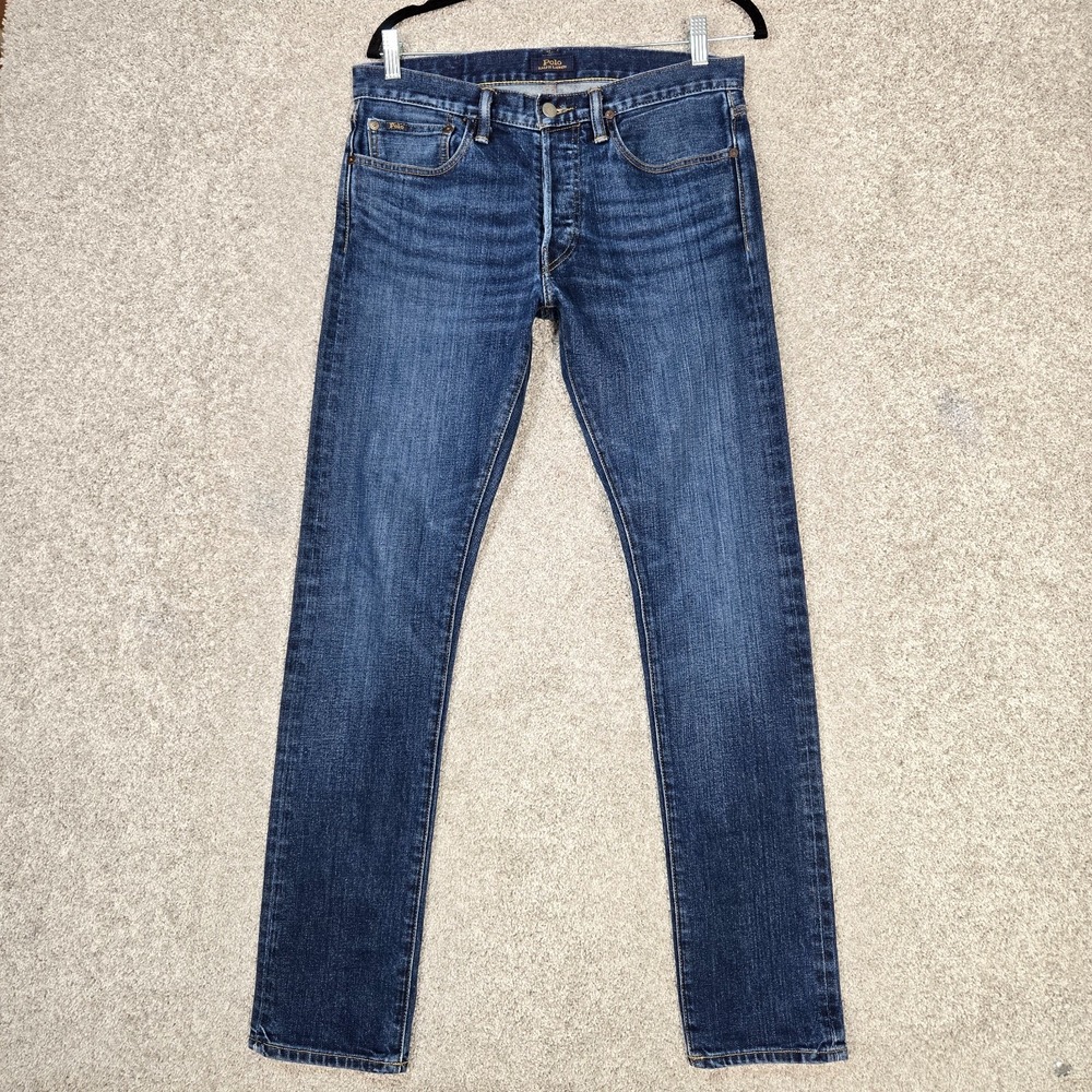 Polo Ralph Lauren jeans Sullivan slim mens 30x32 (fit 31x31) button fly blue